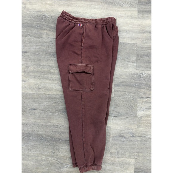 Champion Other - Champion Reverse Weave Cargo Sweatpants Men's M Burgundy Heavyweight Joggers
